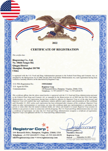 USA FDA Registration